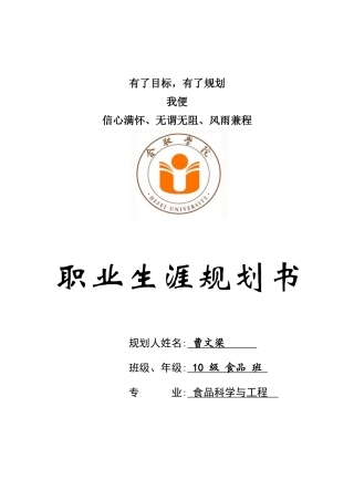 文良职业规划