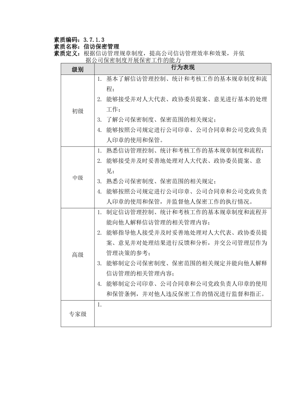 苏州供电公司能力素质（文秘管理）模型_第3页