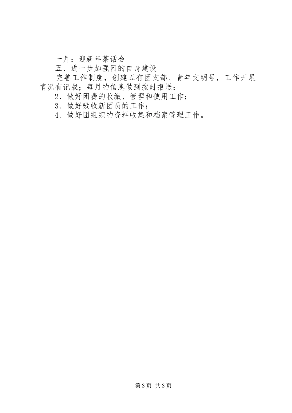 单位团支部工作年度计划_第3页