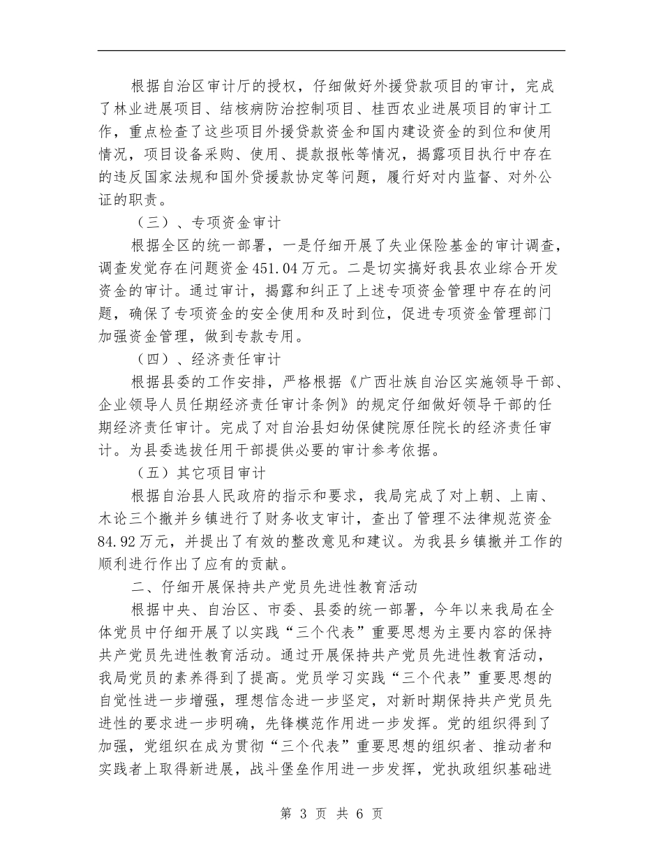 县审计局2024年度工作总结._第3页