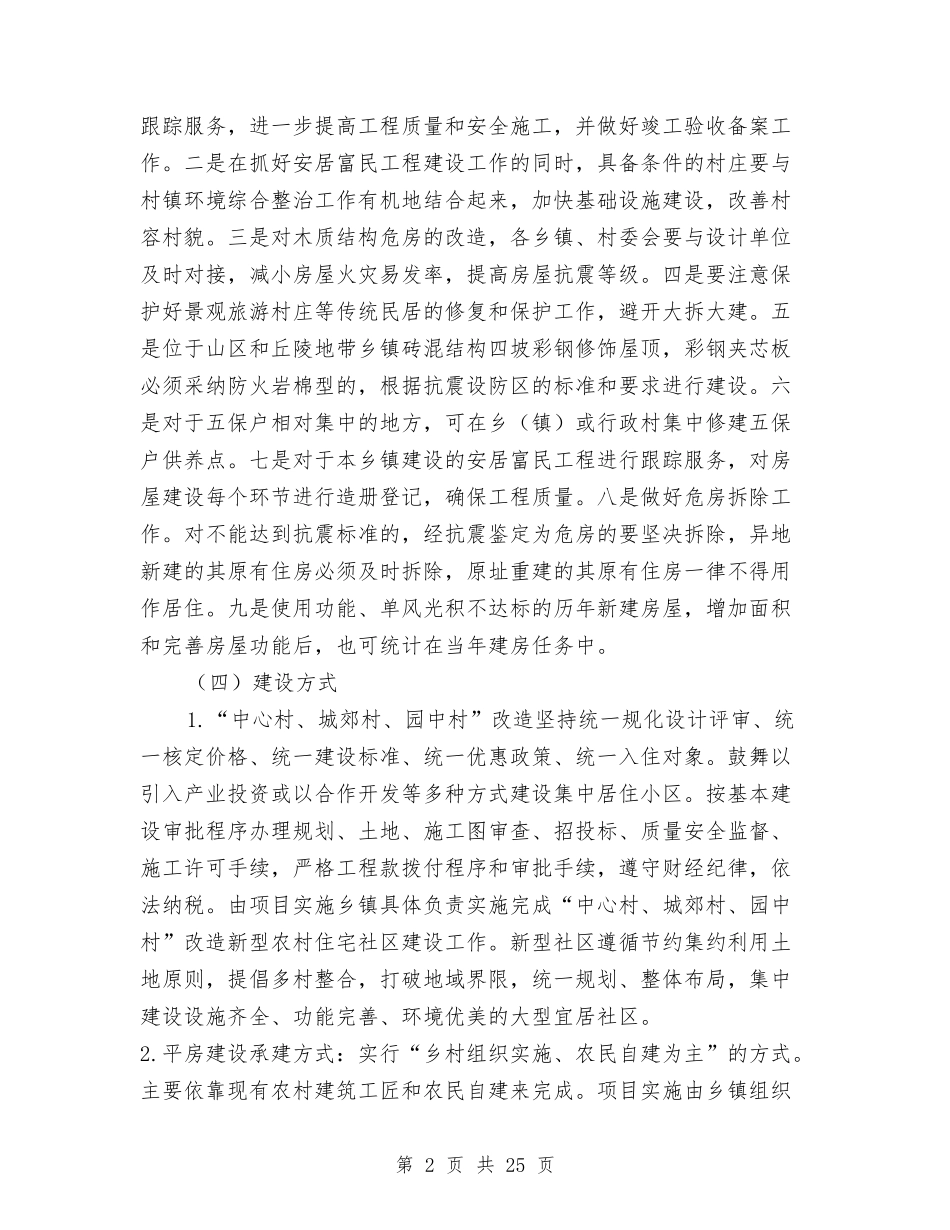 2024年安居富民工程建设工作方案与2024年审计学习评估工作方案汇编_第2页