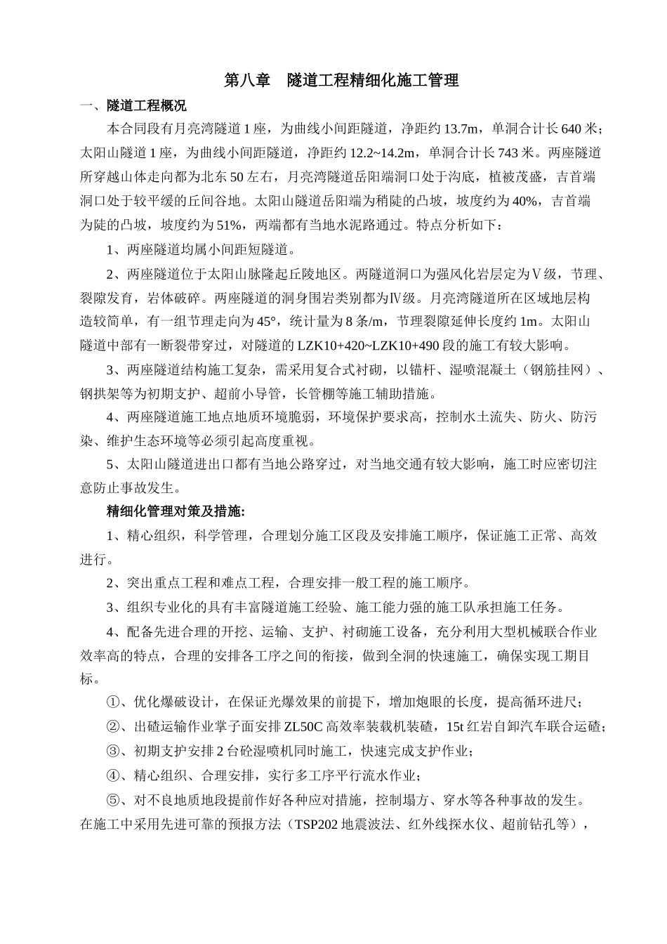 隧道工程精细化施工管理_第1页