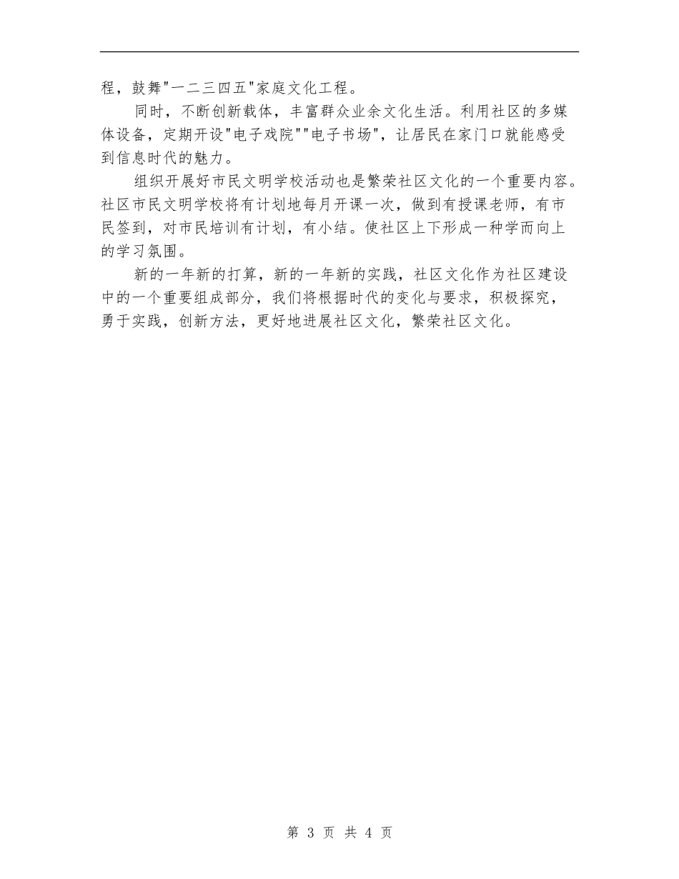 社区文化工作计划精选_第3页