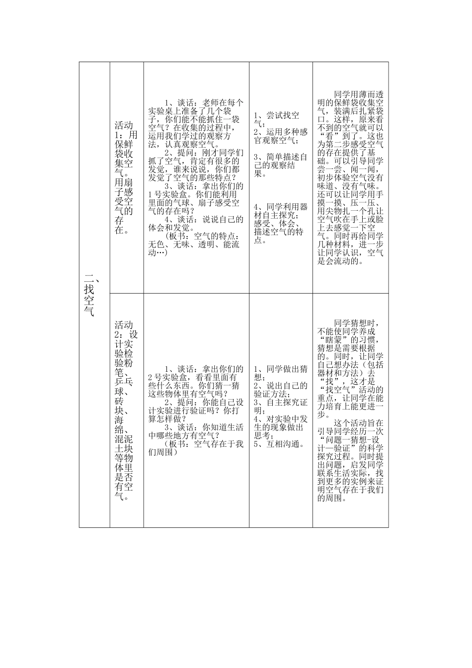 2024秋教科版科学三上4.5《我们周围的空气》word教案_第2页