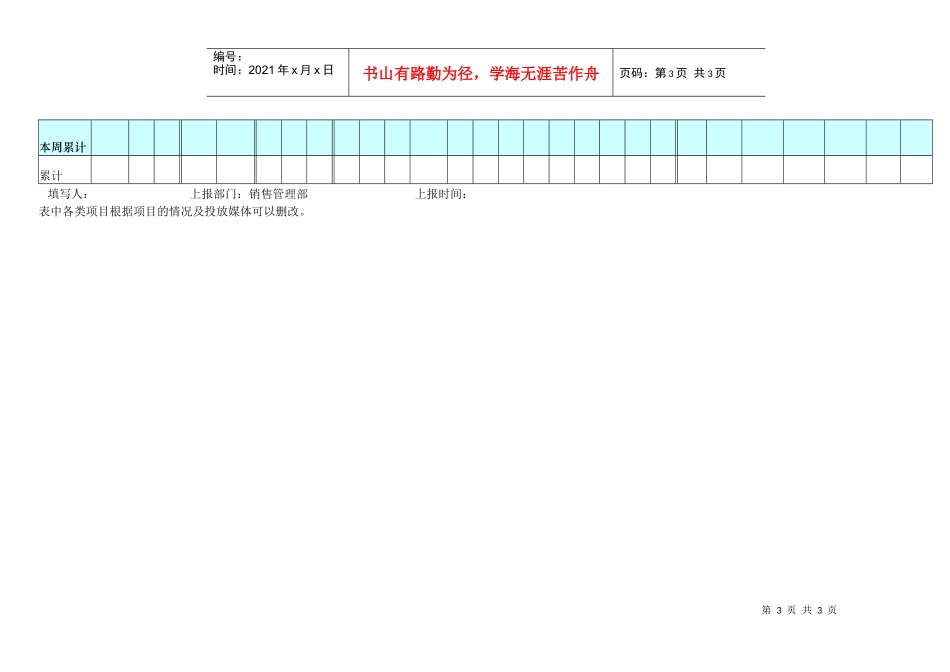 销售情况日报表（电访周报）_第3页