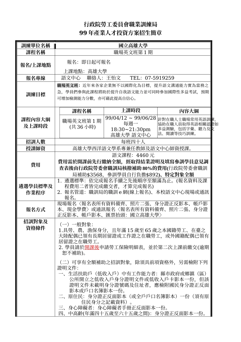 职场英文班第1期_第1页