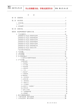 银麦啤酒集团企业信息化管理投标书