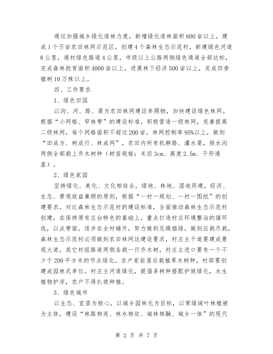 2024年镇林业绿化工作意见与2024年镇森林防火半年工作总结汇编_第2页