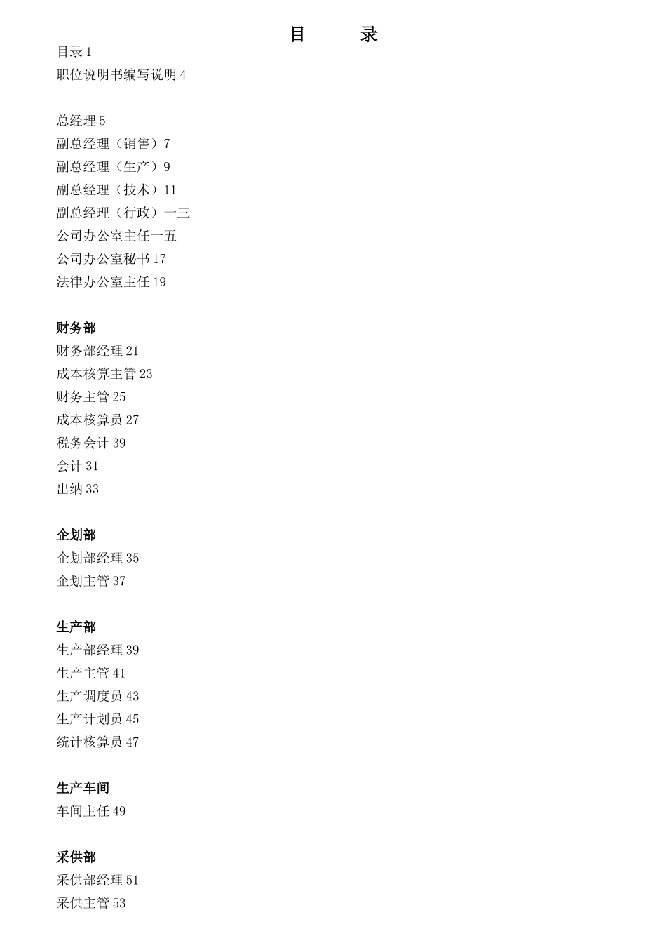 某起重机厂有限公司岗位职责说明书_第2页