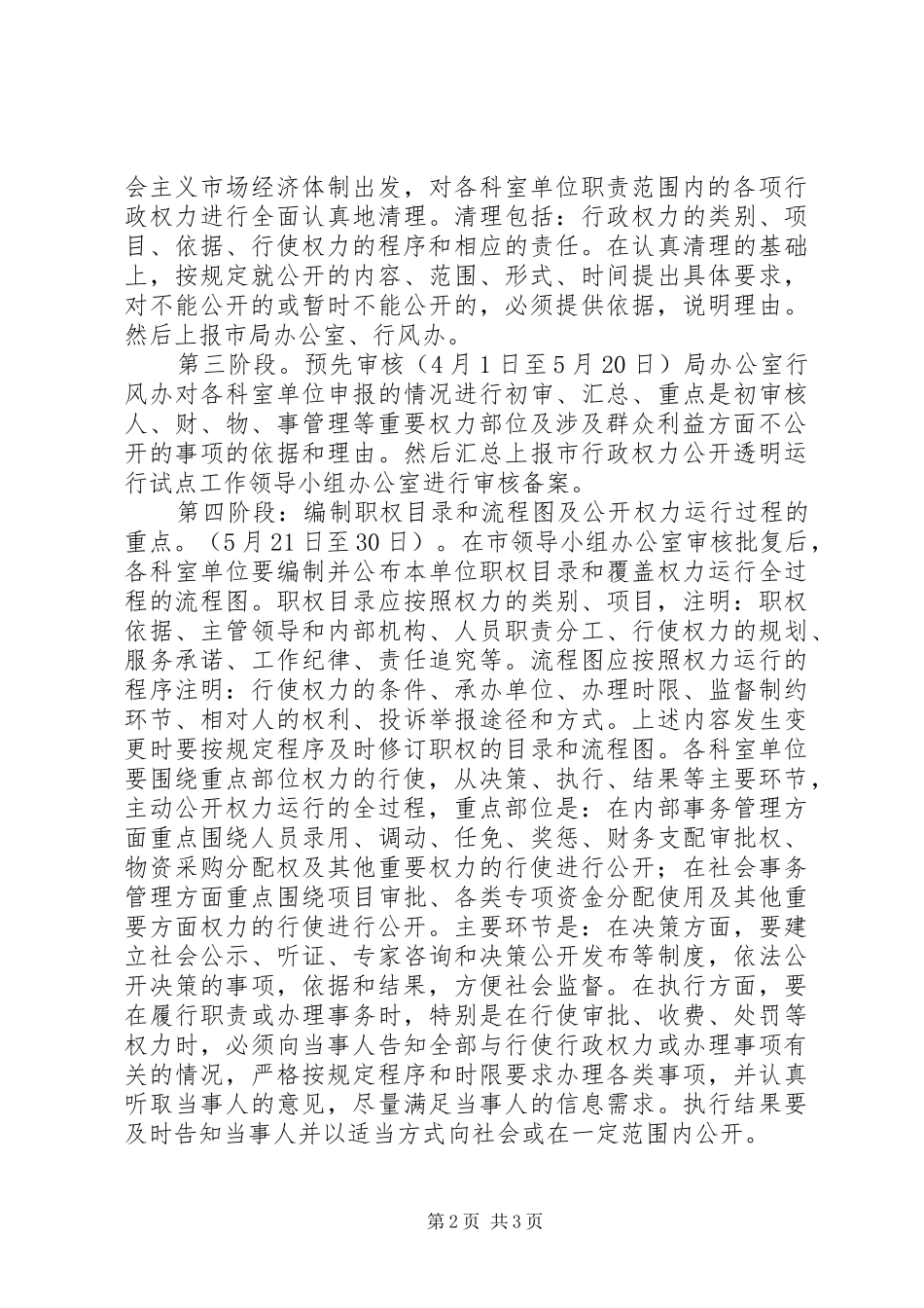劳保局推行行政权力公开工作计划_第2页