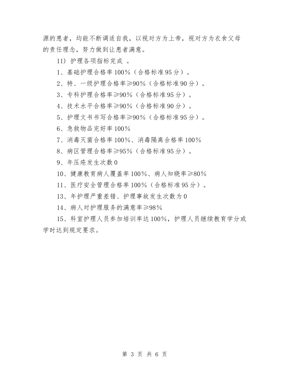 2024年外科护理工作计划表与2024年外科护理工作计划表格汇编_第3页