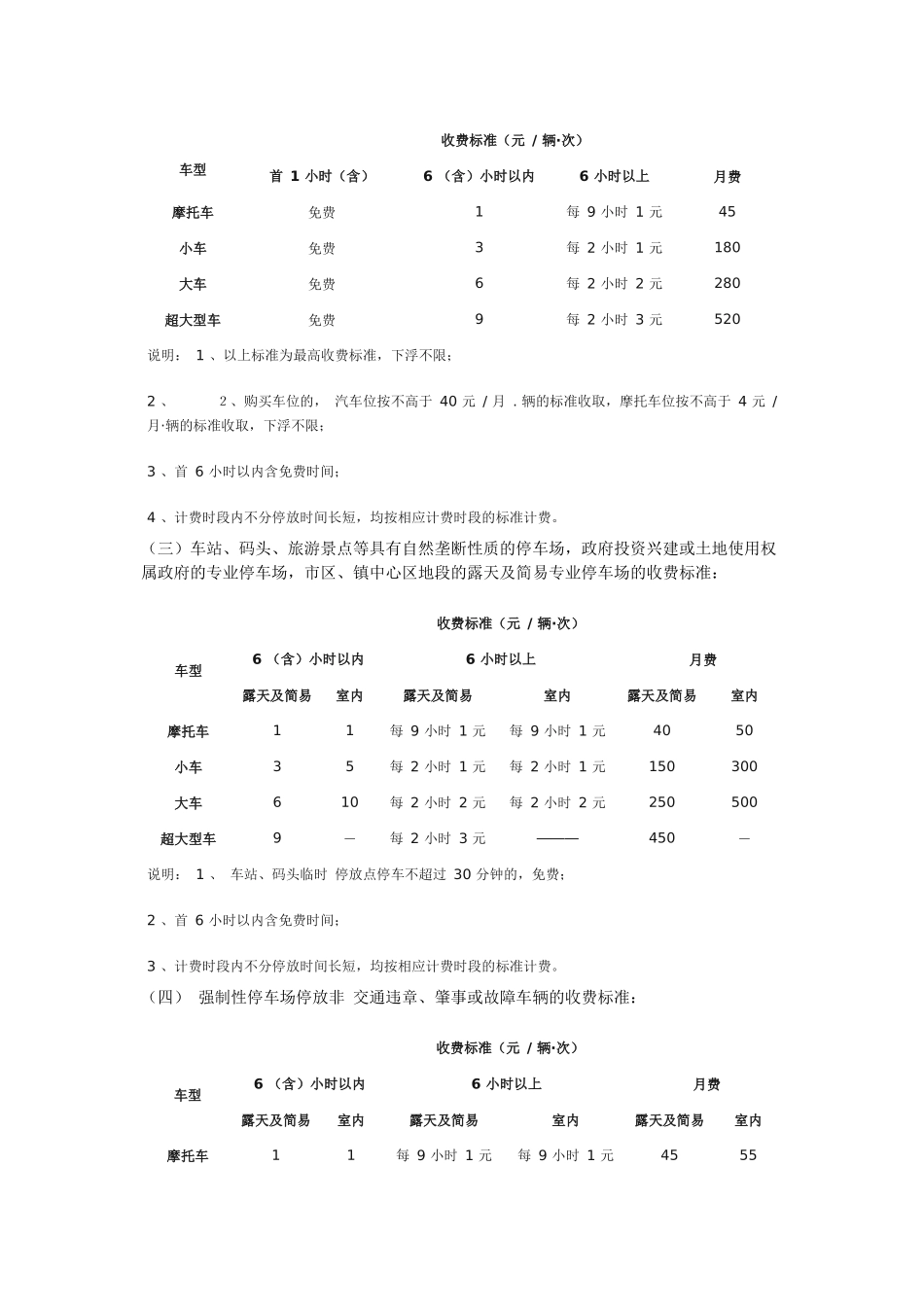 东莞市机动车停放服务收费标准060701_第2页