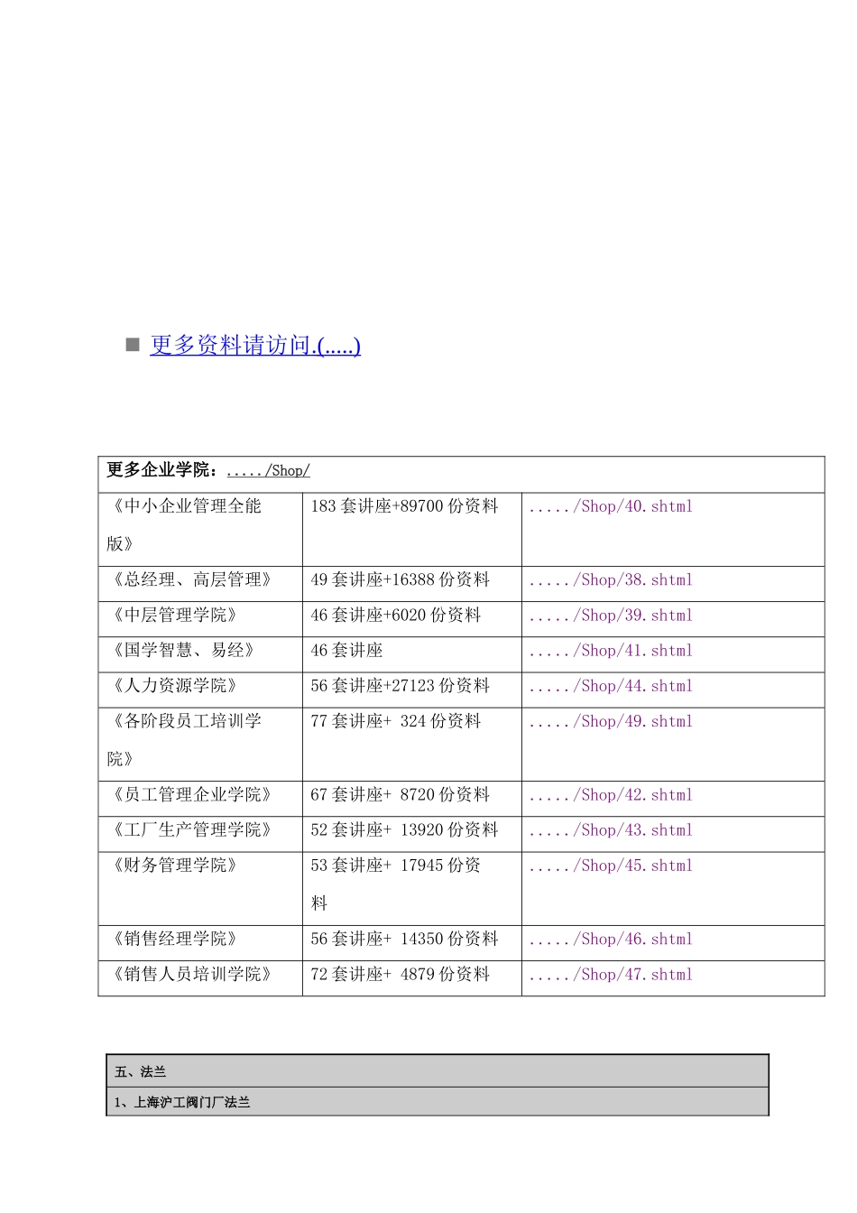 厂家阀门与配件定价表格_第1页