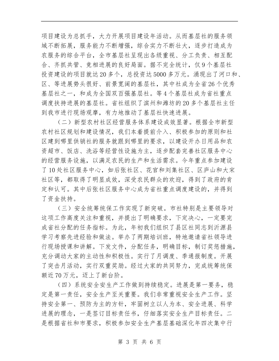 供销社委员述职述廉汇报_第3页