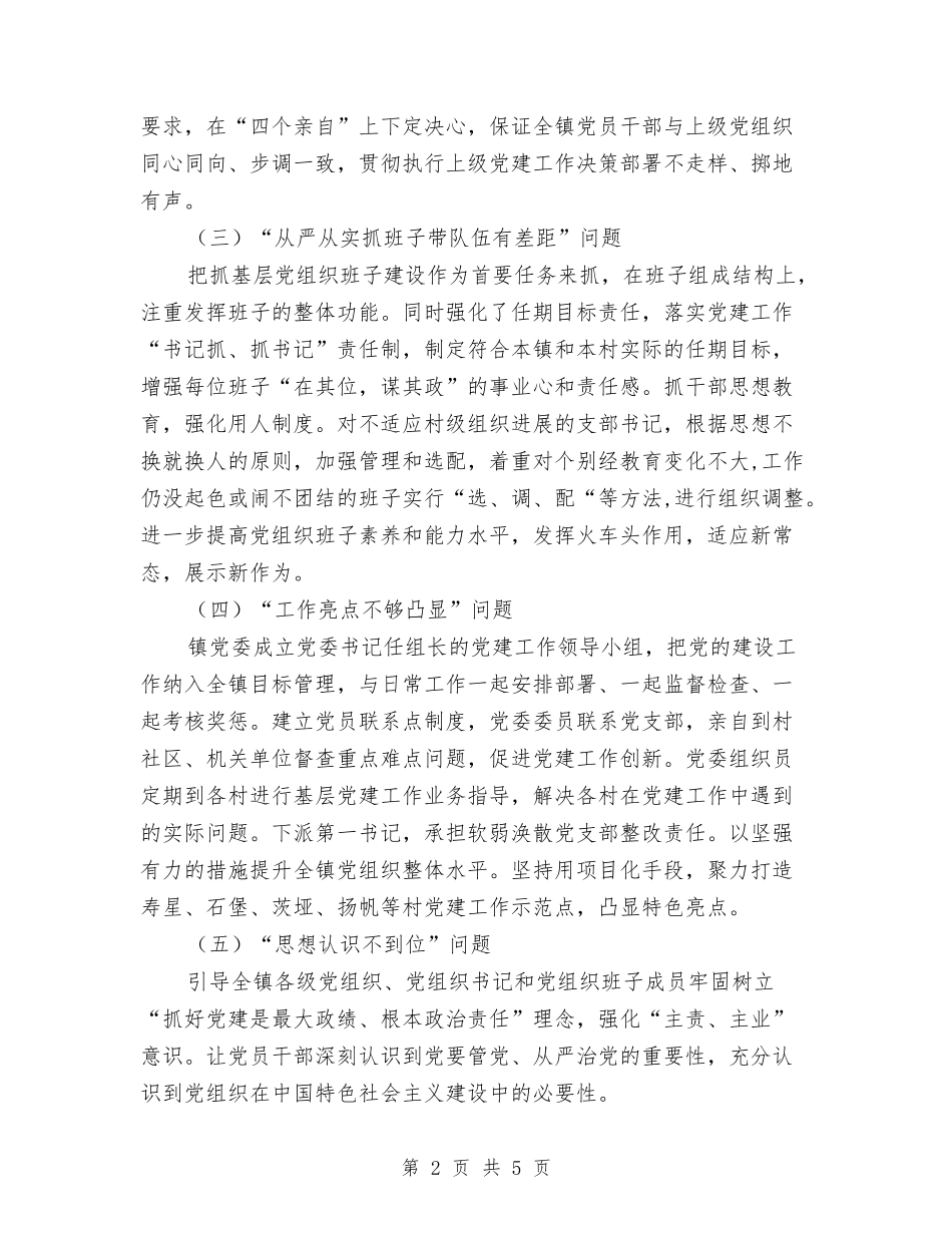 2024年党建工作存在的问题整改方案与2024年党支部创先争优交流材料汇编_第2页