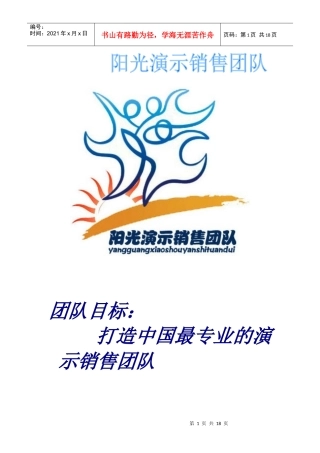 阳光演示销售团队