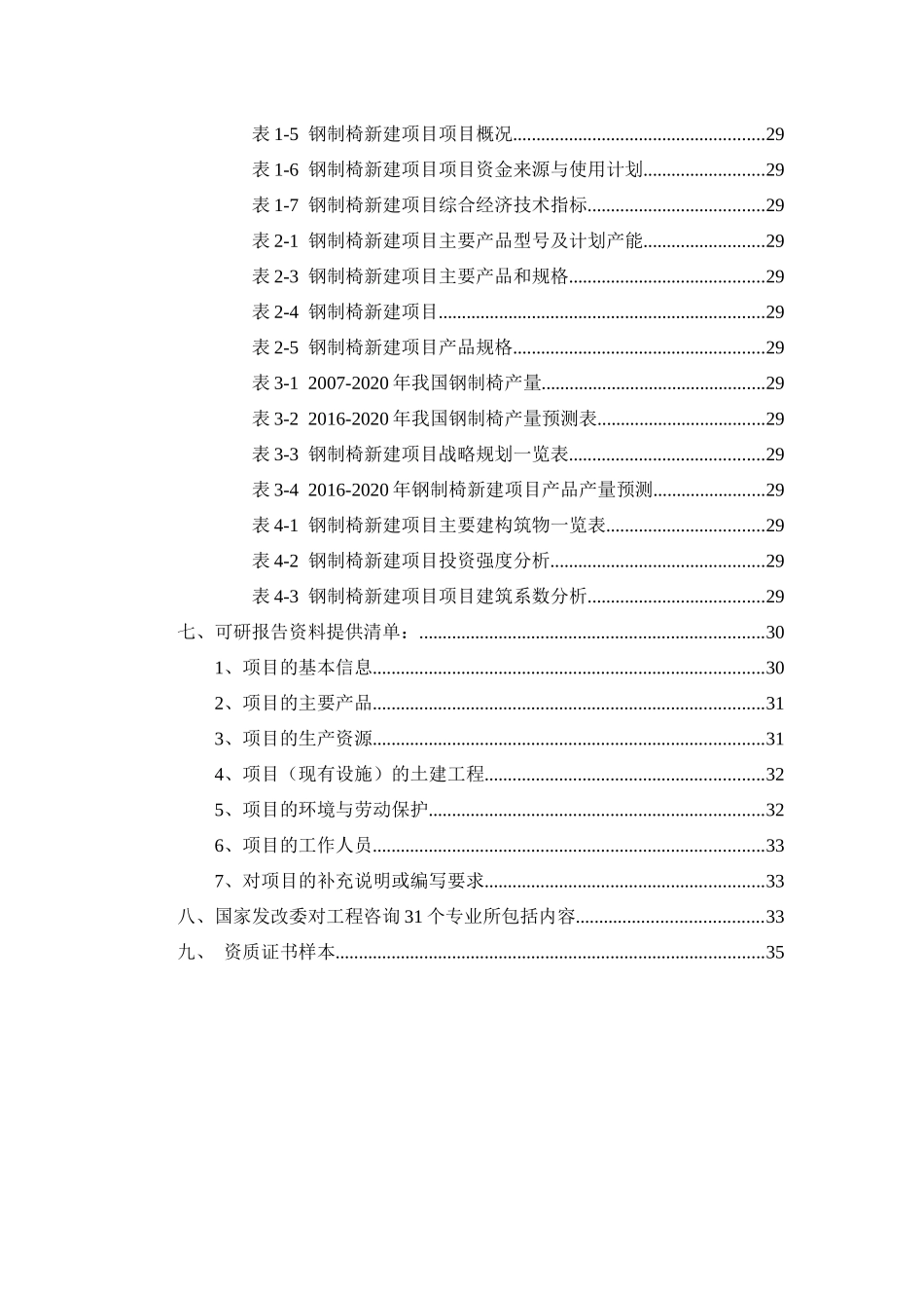 钢制椅项目可行性研究报告_第3页