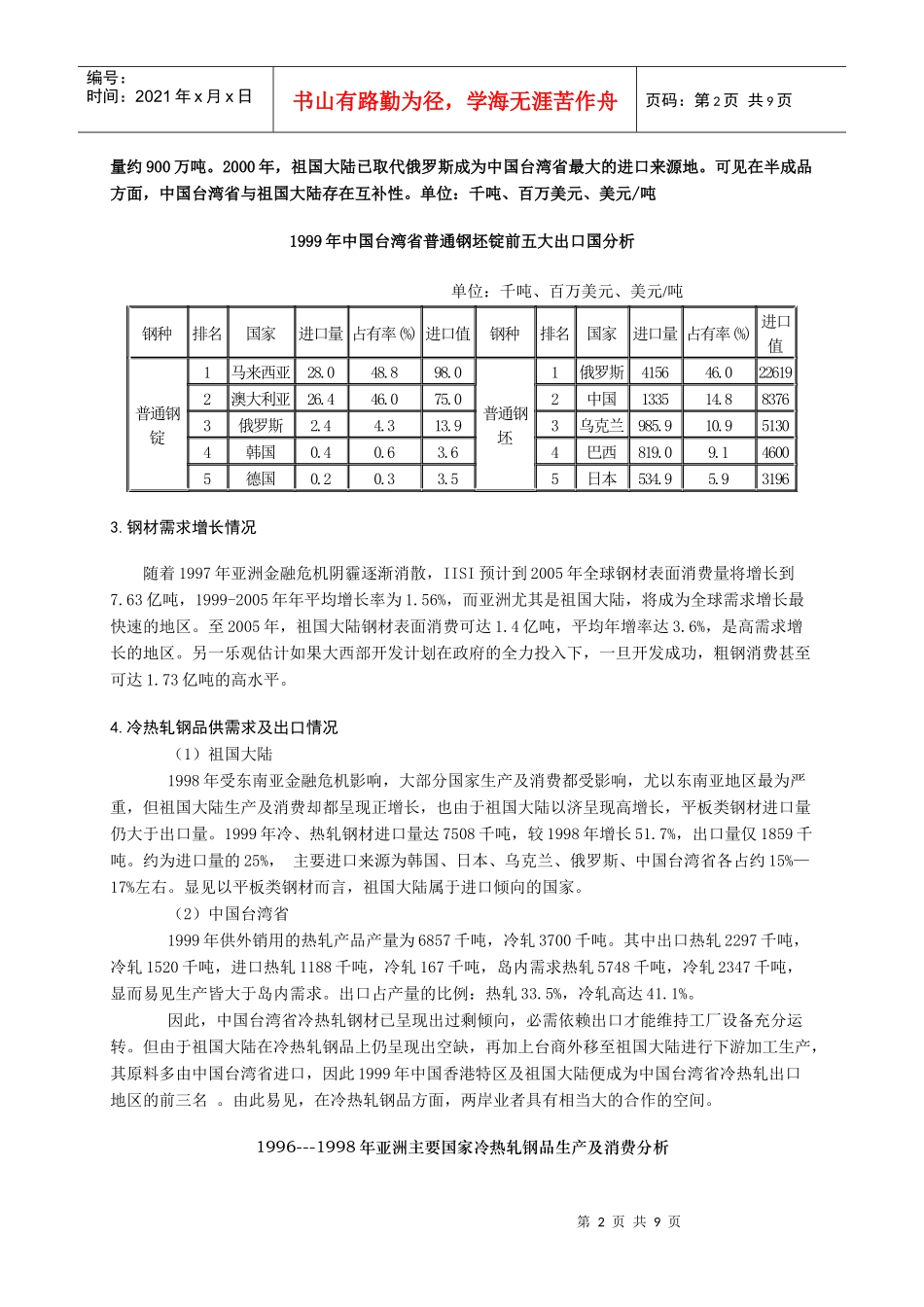 钢铁产业分工及未来发展趋势_第2页