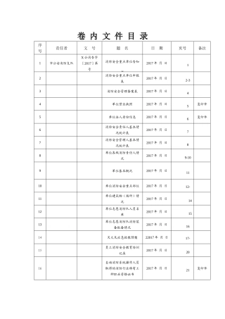 重点单位档案卷（41页）