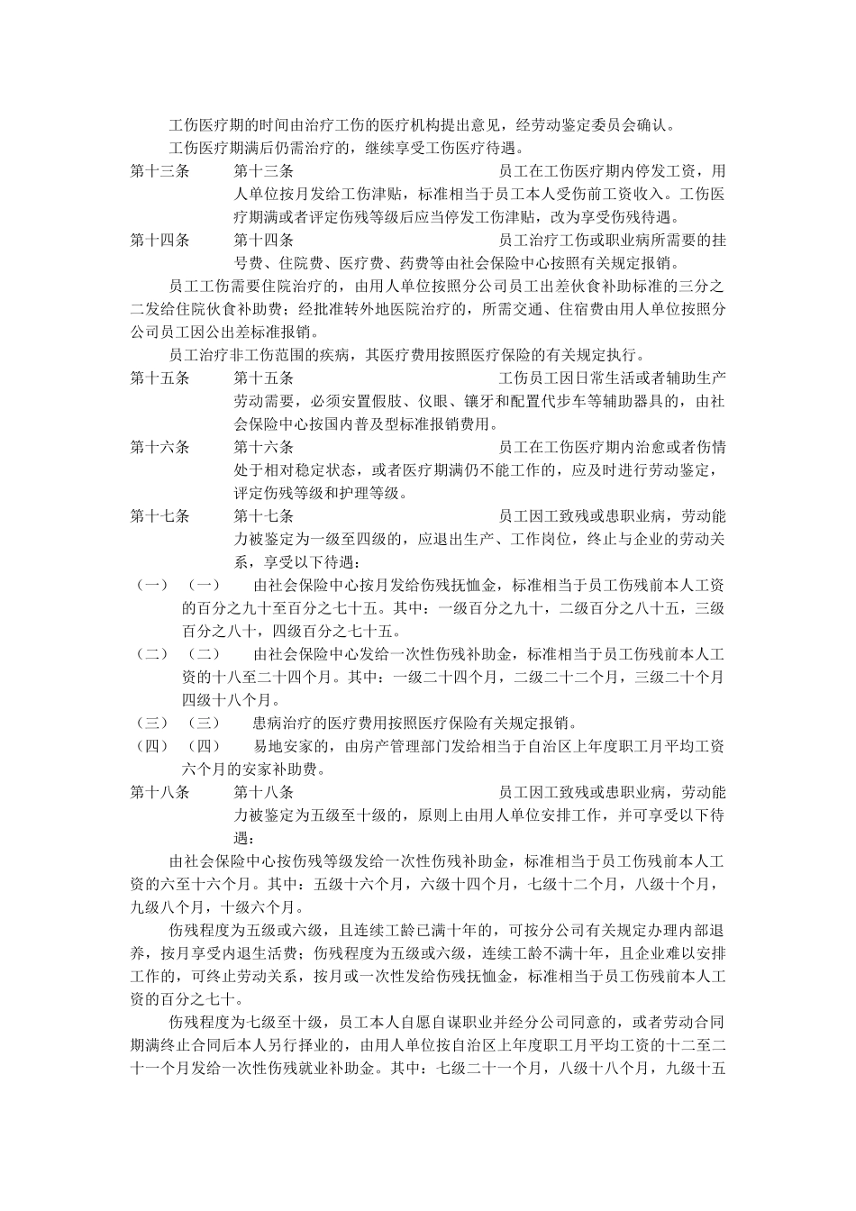 某油田分公司员工病、伤、残、亡处理办法_第3页