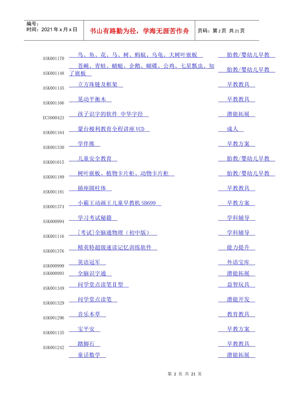 问学堂有多少款产品：问学堂产品大全_第2页