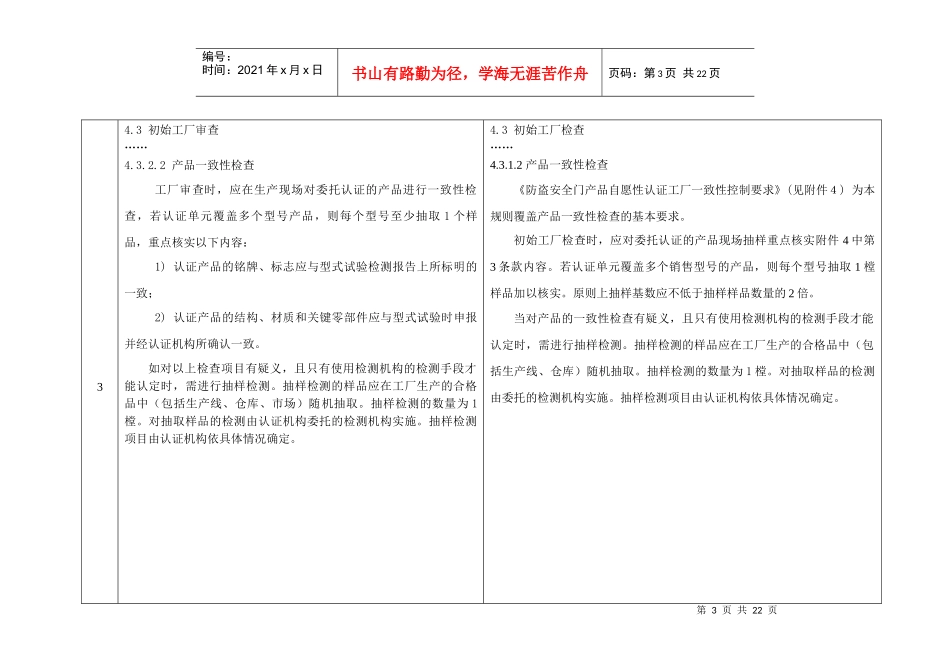 防盗安全门产品认证实施规则(CSP-V01-001)_第3页