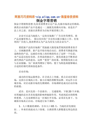 倒金字塔营销(6)