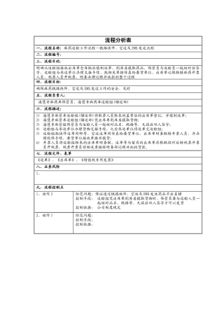 铁路快件、空运及EMS发运流程分析表