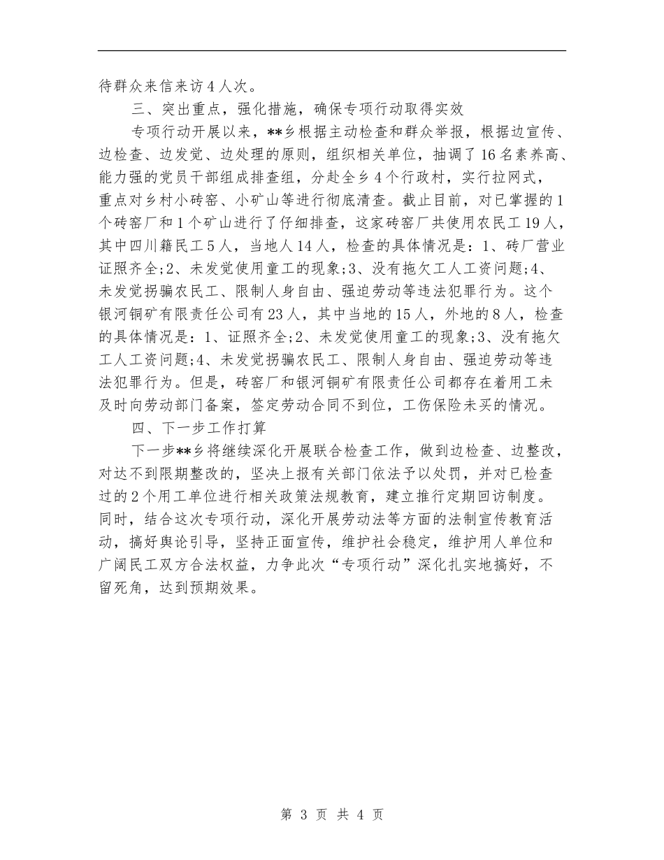 违法犯罪专项行动2024年度总结范文_第3页