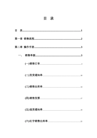 销售管理操作手册