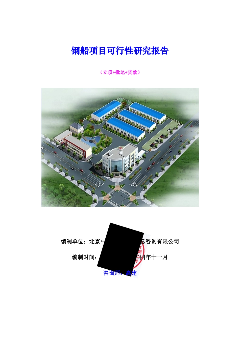 钢船项目可行性研究报告_第1页