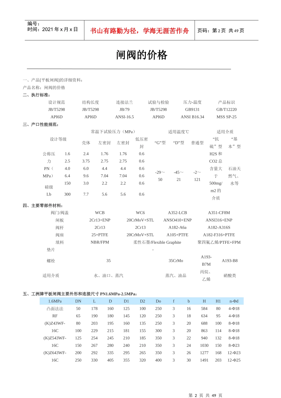 闸阀的价格策略分析_第2页