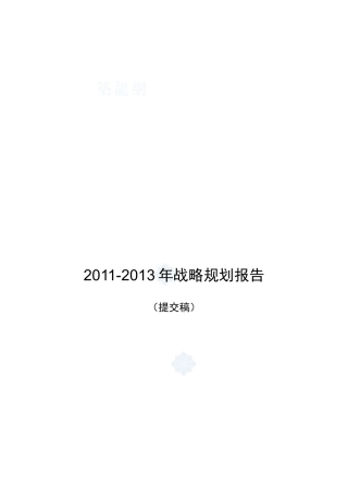 集团三年战略规划报告(提交稿)-XXXX0308_secret