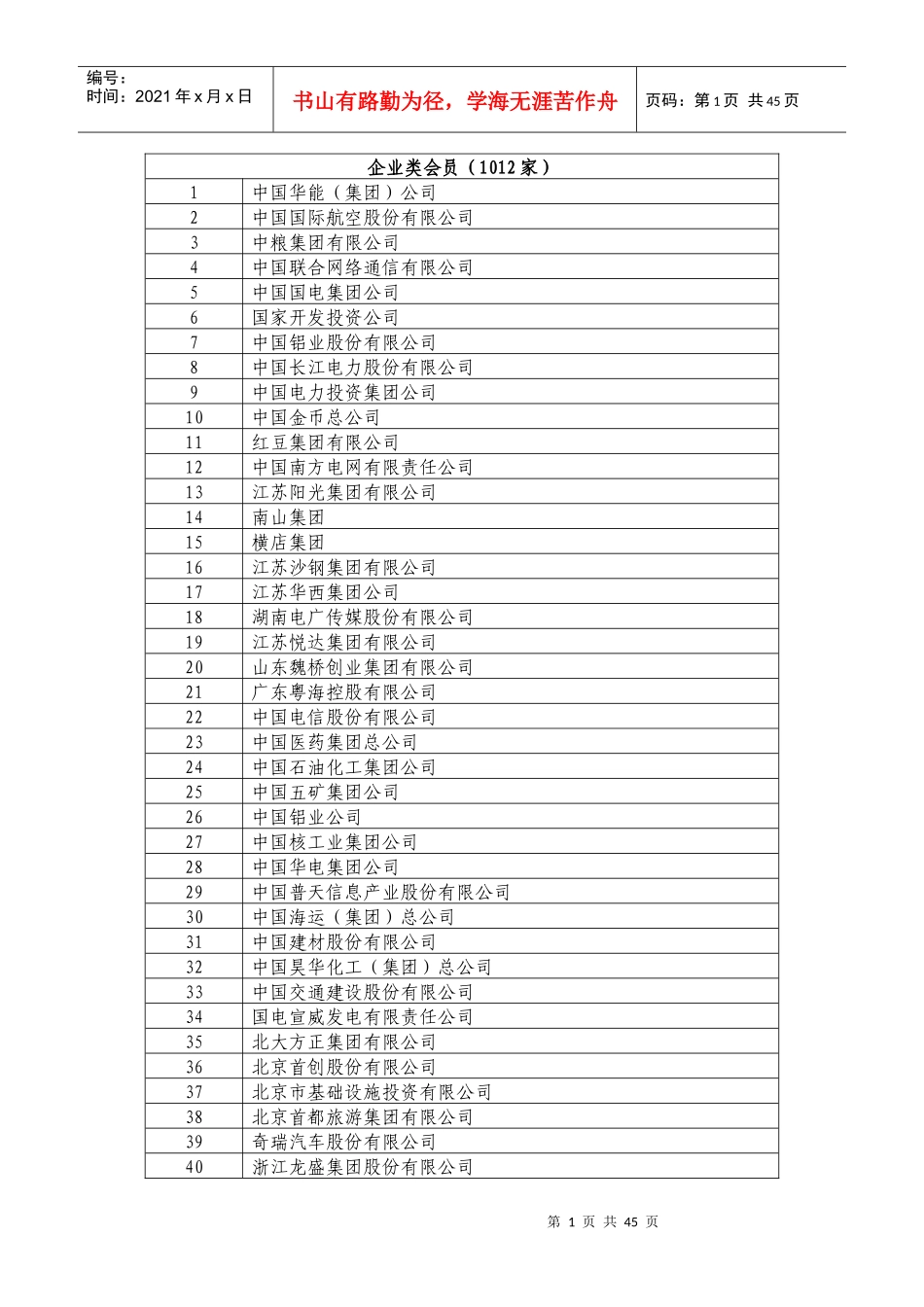 银行间市场交易商协会企业类会员_第1页