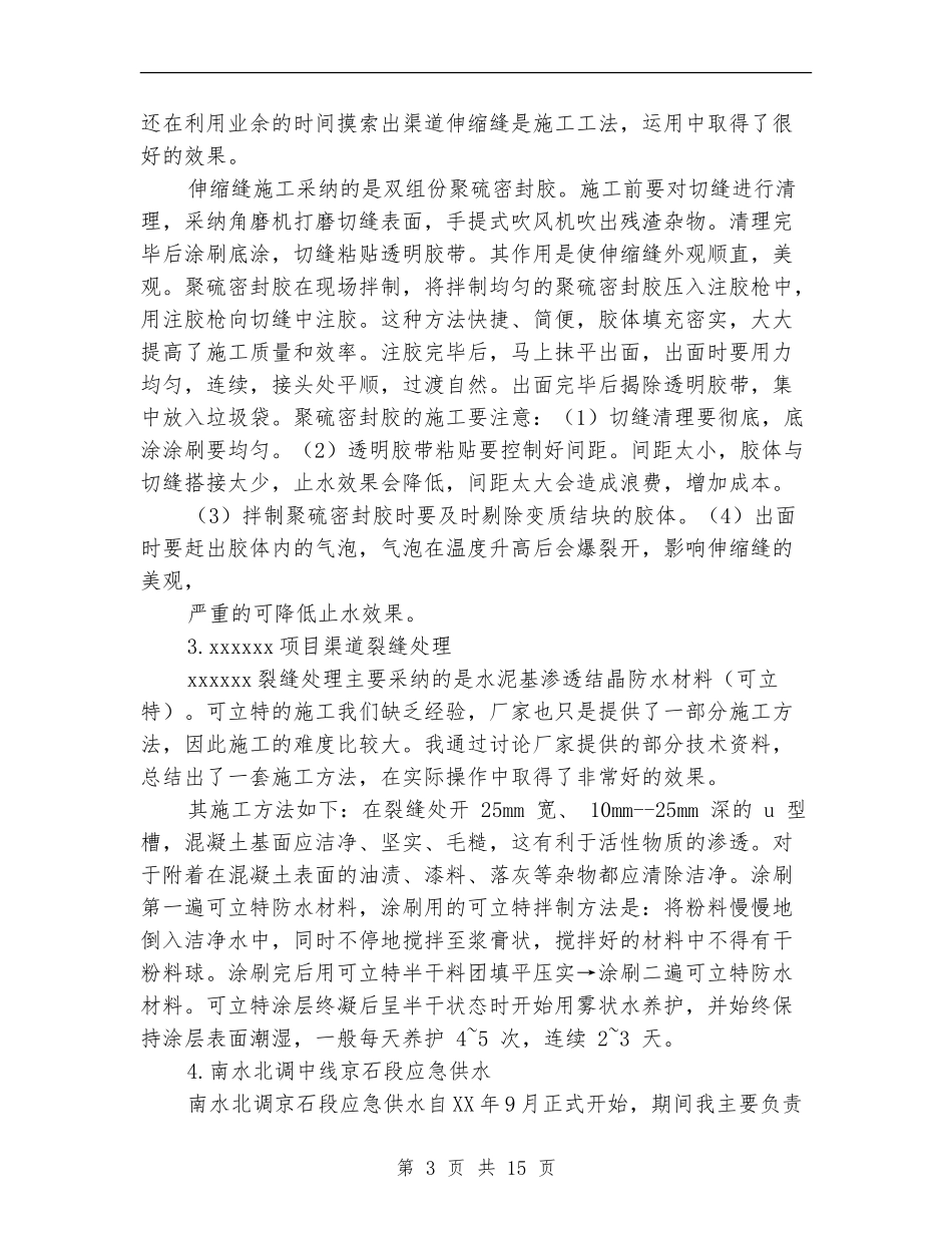 水利职称技术工作总结_第3页