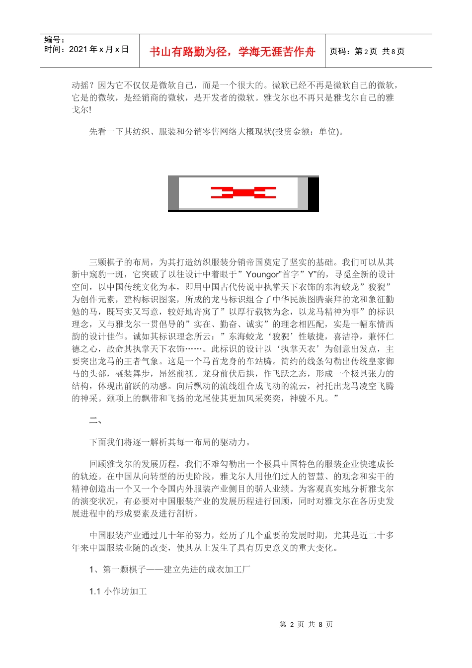 雅戈尔纵向一体化战略驱动力案例分析_第2页