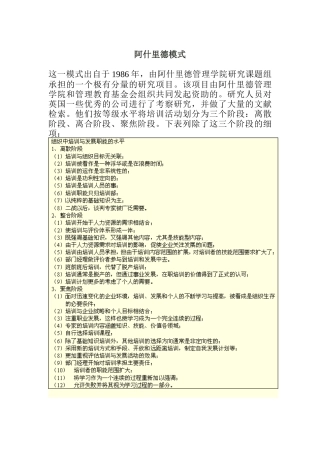 阿什里德管理模式
