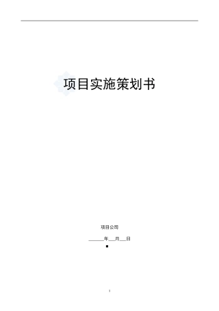 项目实施策划书1_secret