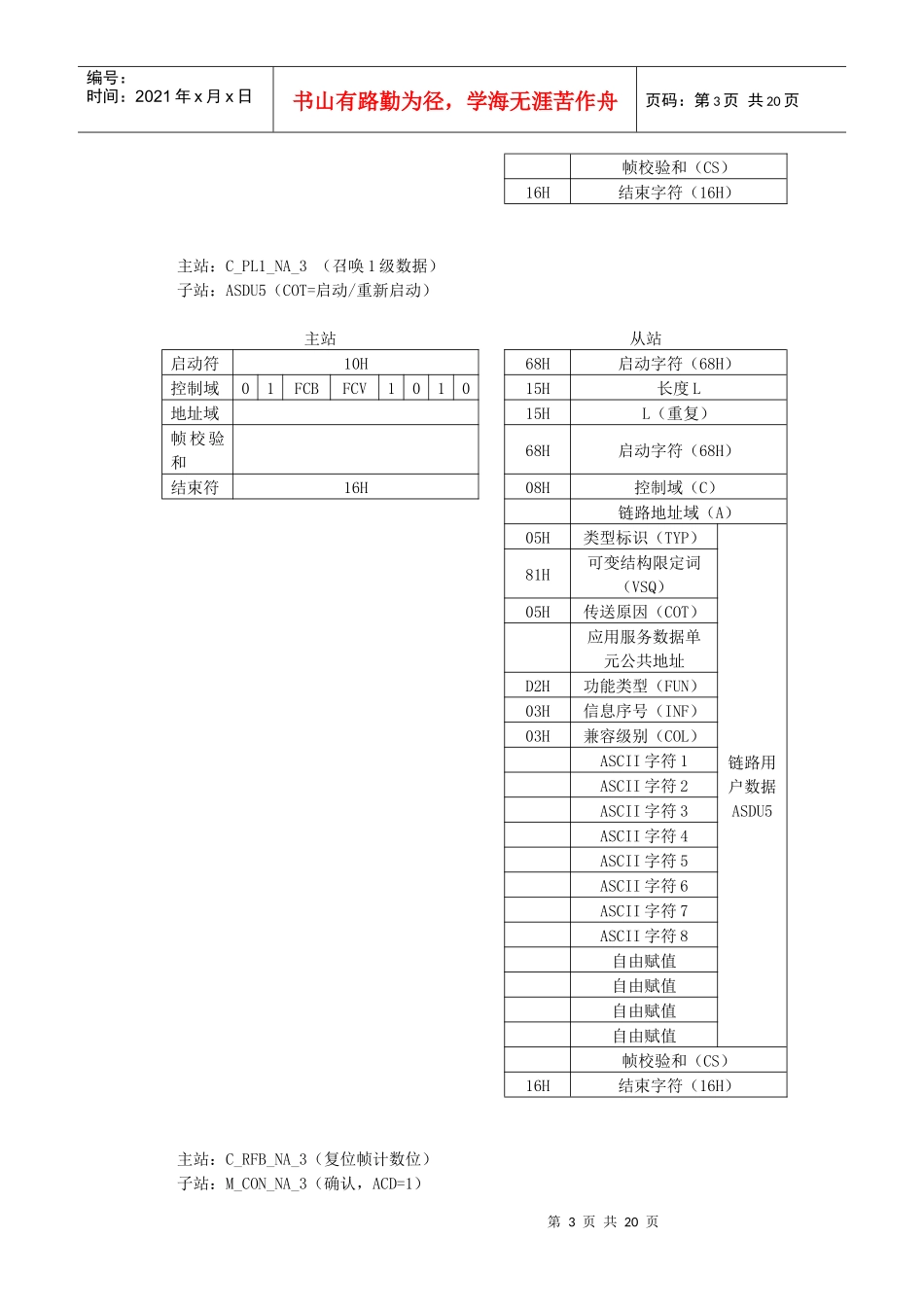 非平衡状态下的传输规约互联实施细则_第3页