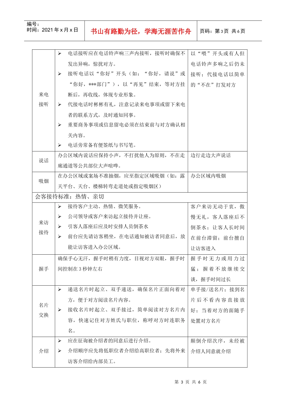 集团员工行为礼仪执行指导手册_第3页
