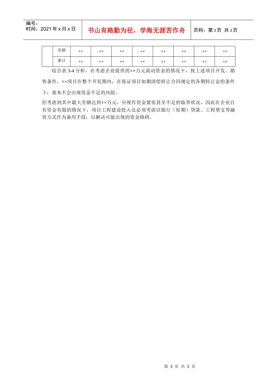 项目投资分析方案_第3页