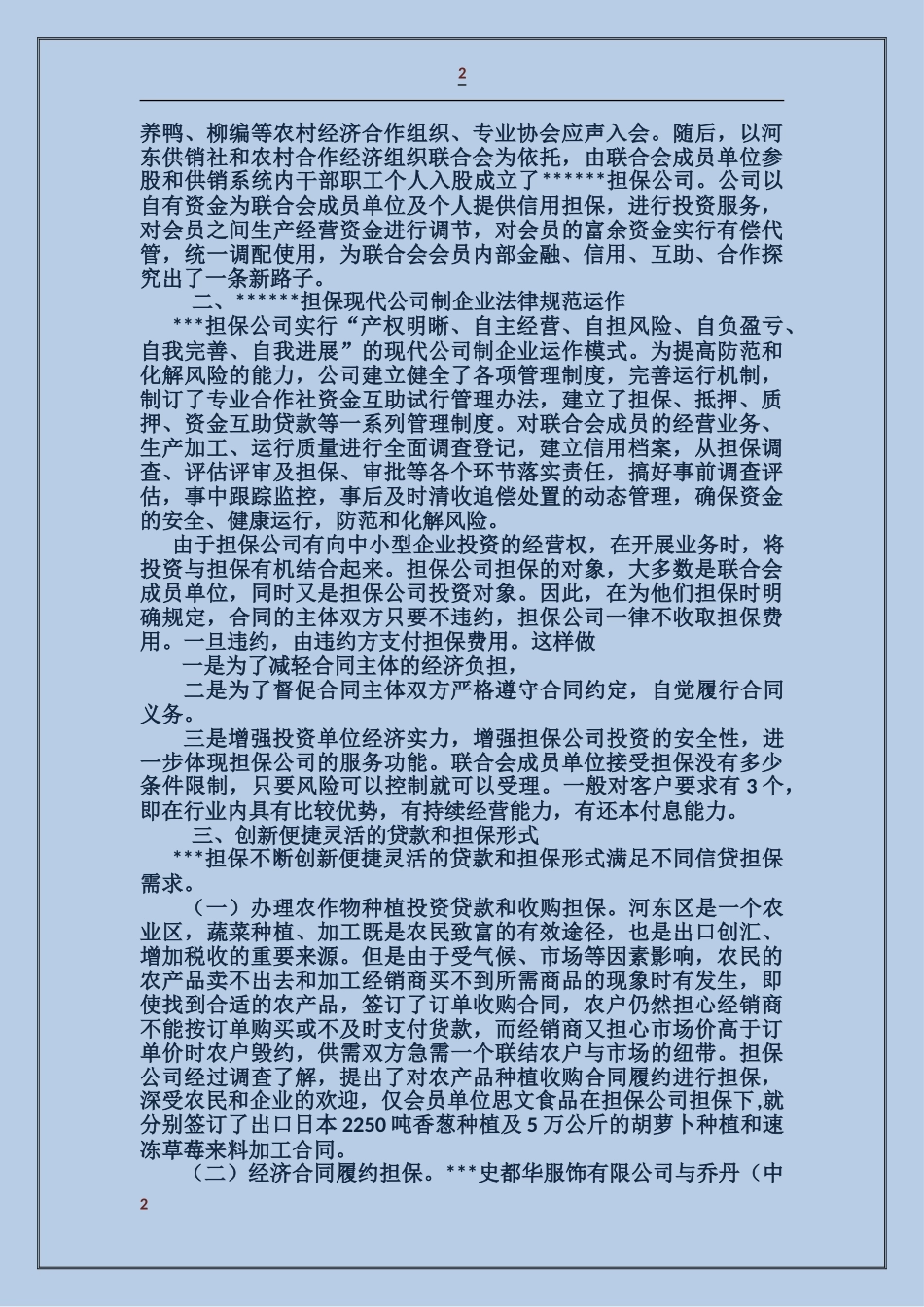 担保公司先进事迹材料_第2页