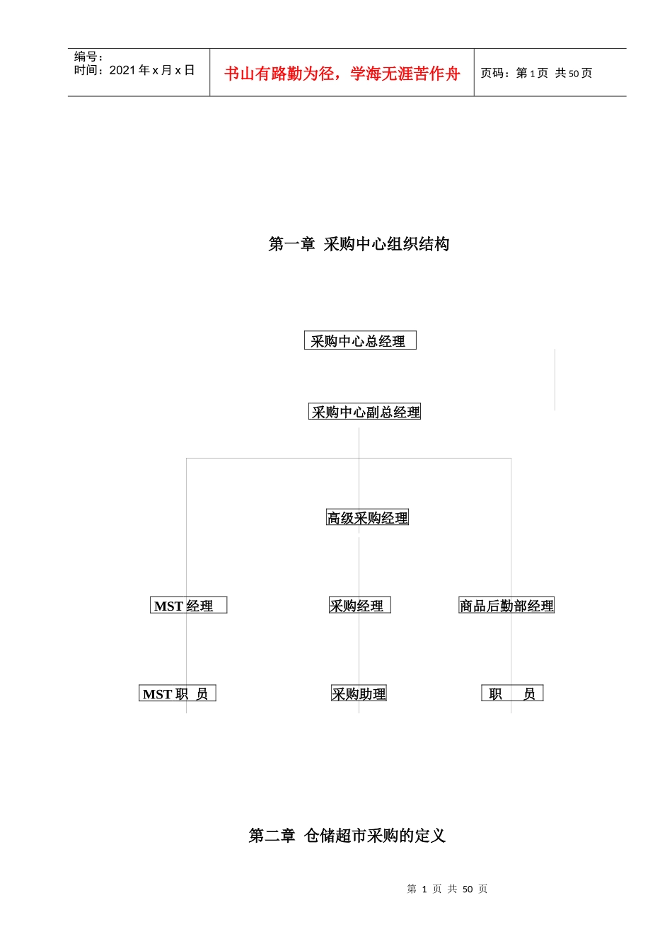 零售业经营管理手册-采购管理手册_第1页