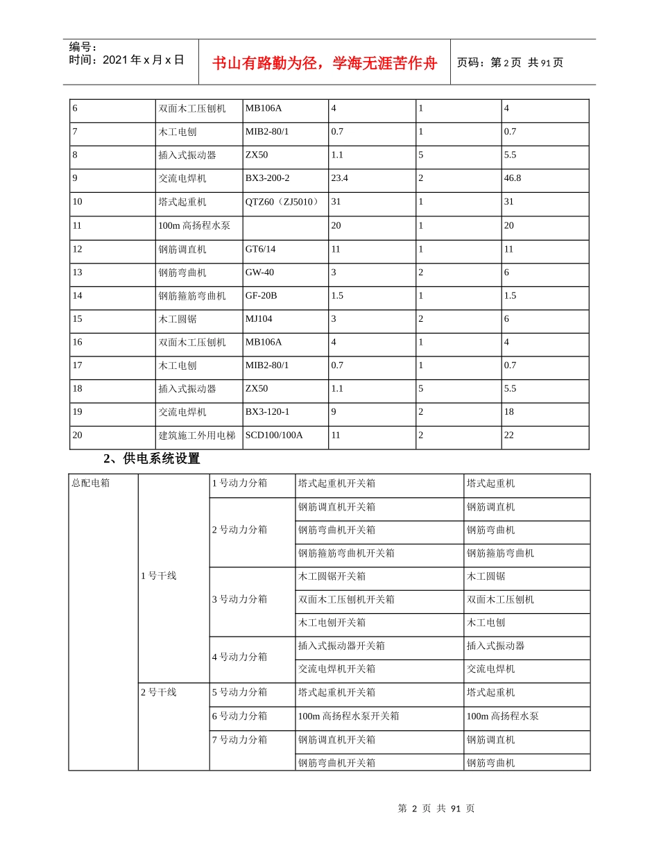 项目临时用电组织设计概述_第2页