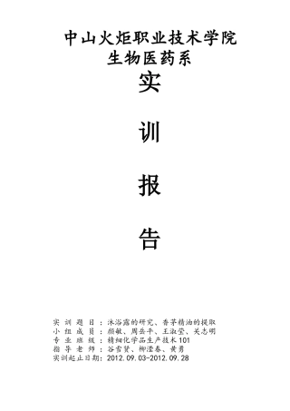 项目-沐浴露研究报告