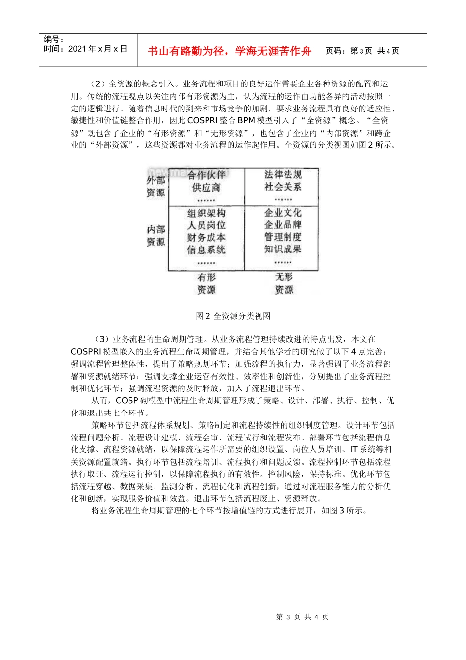 面向客户服务的整合业务流程管理模型研究_第3页