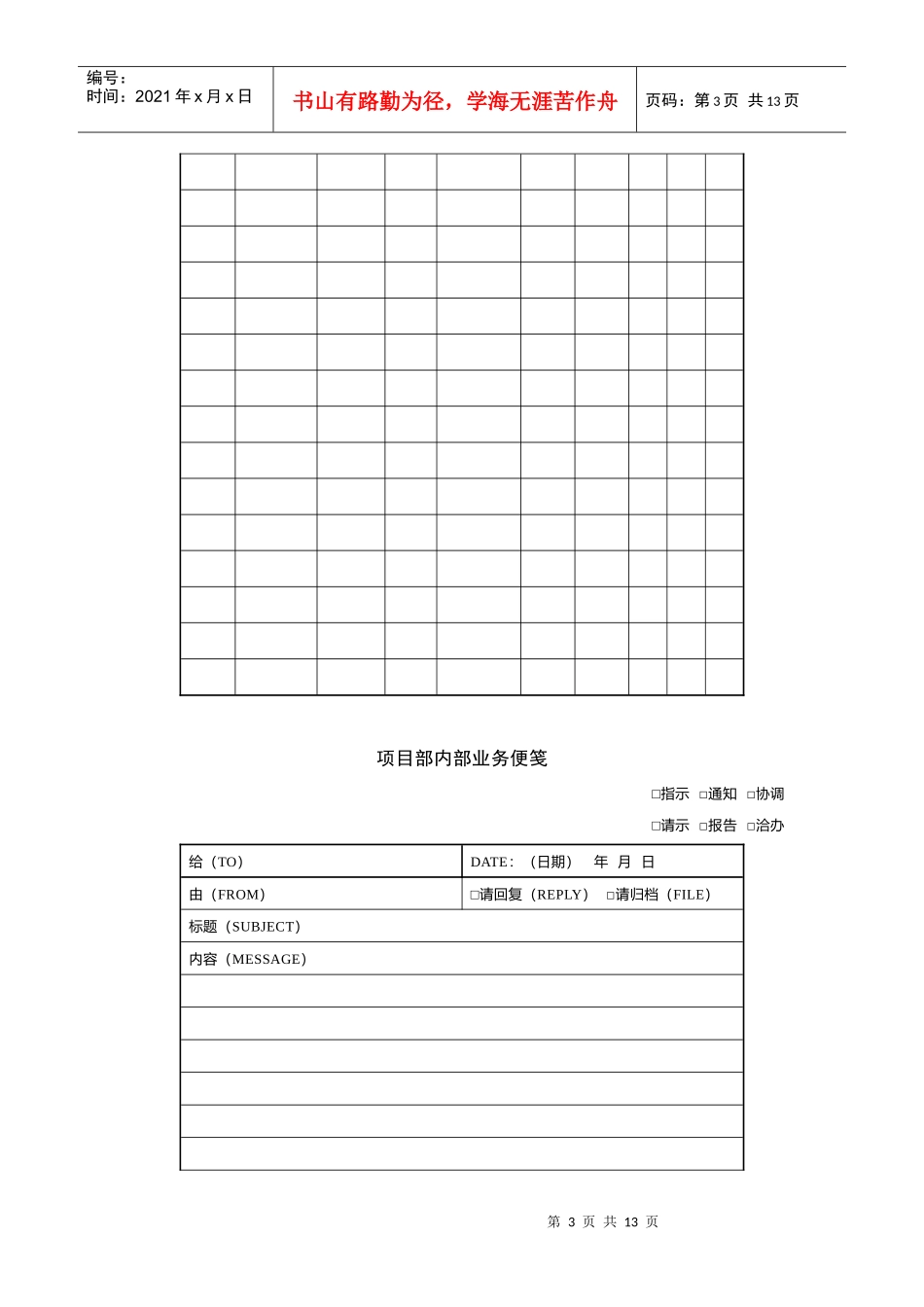 项目组织协调可用表格汇编_第3页