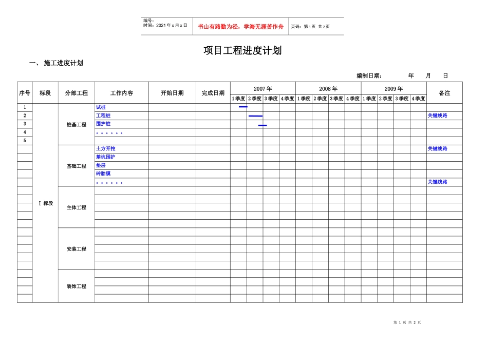项目工程进度计划05_第1页