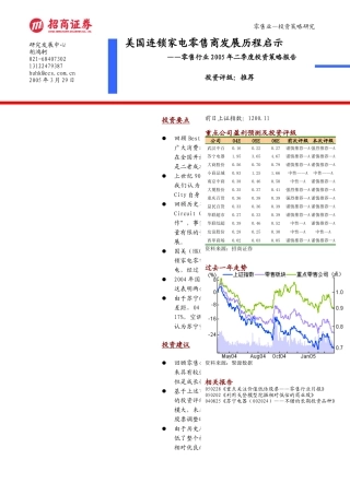 零售行业投资策略研究报告(doc 18)