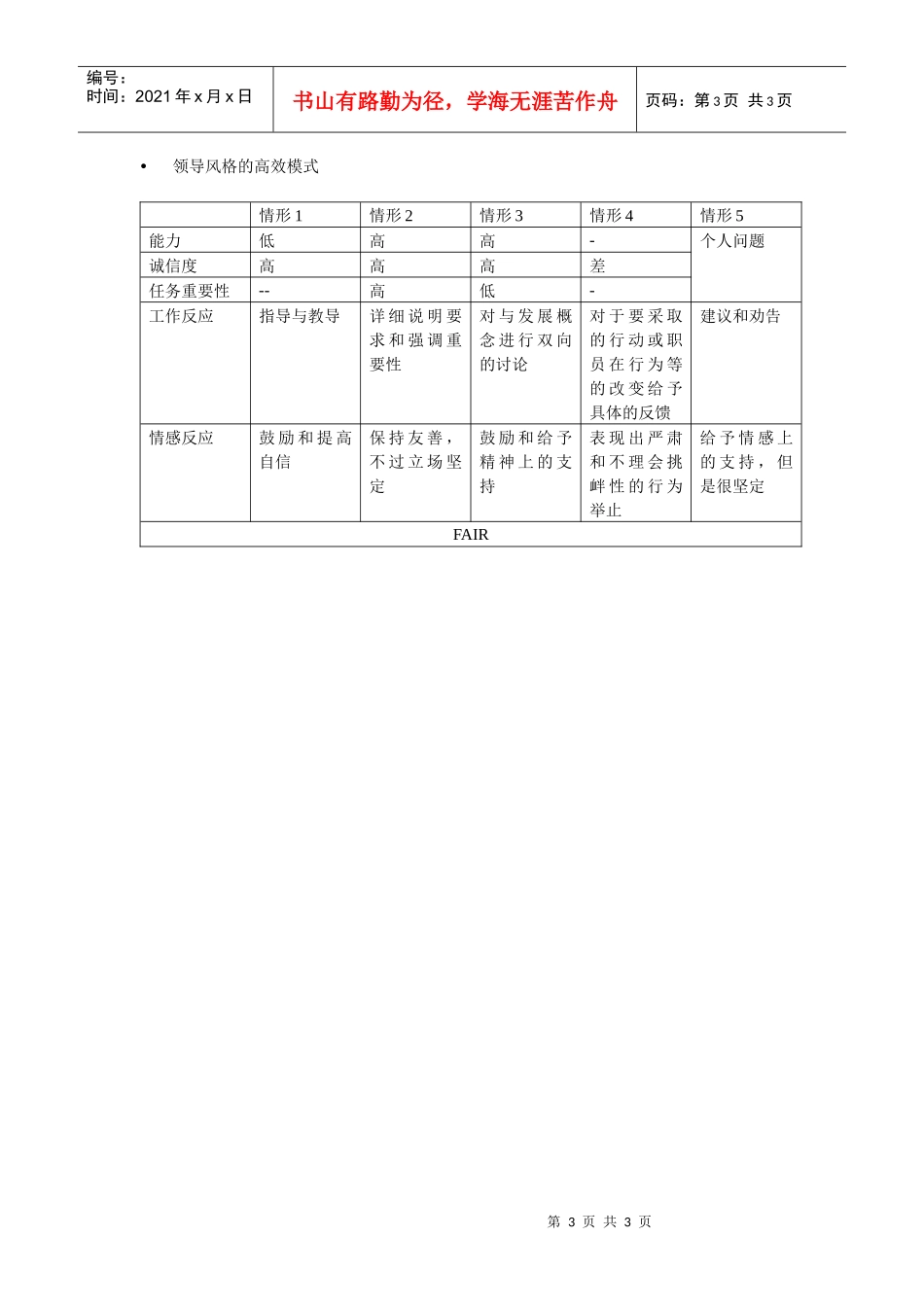 领导风格之行为练习_第3页